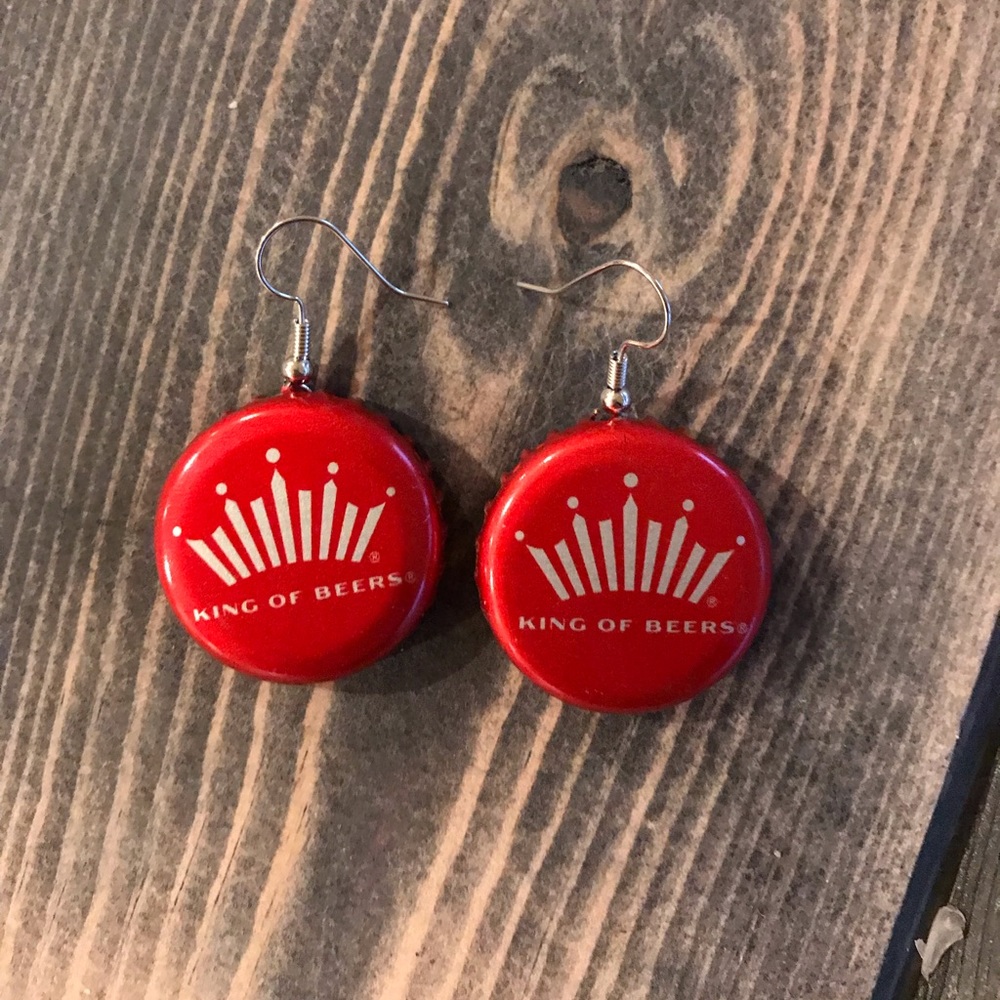 2/$10 Beerrings Beer Earrings Budweiser